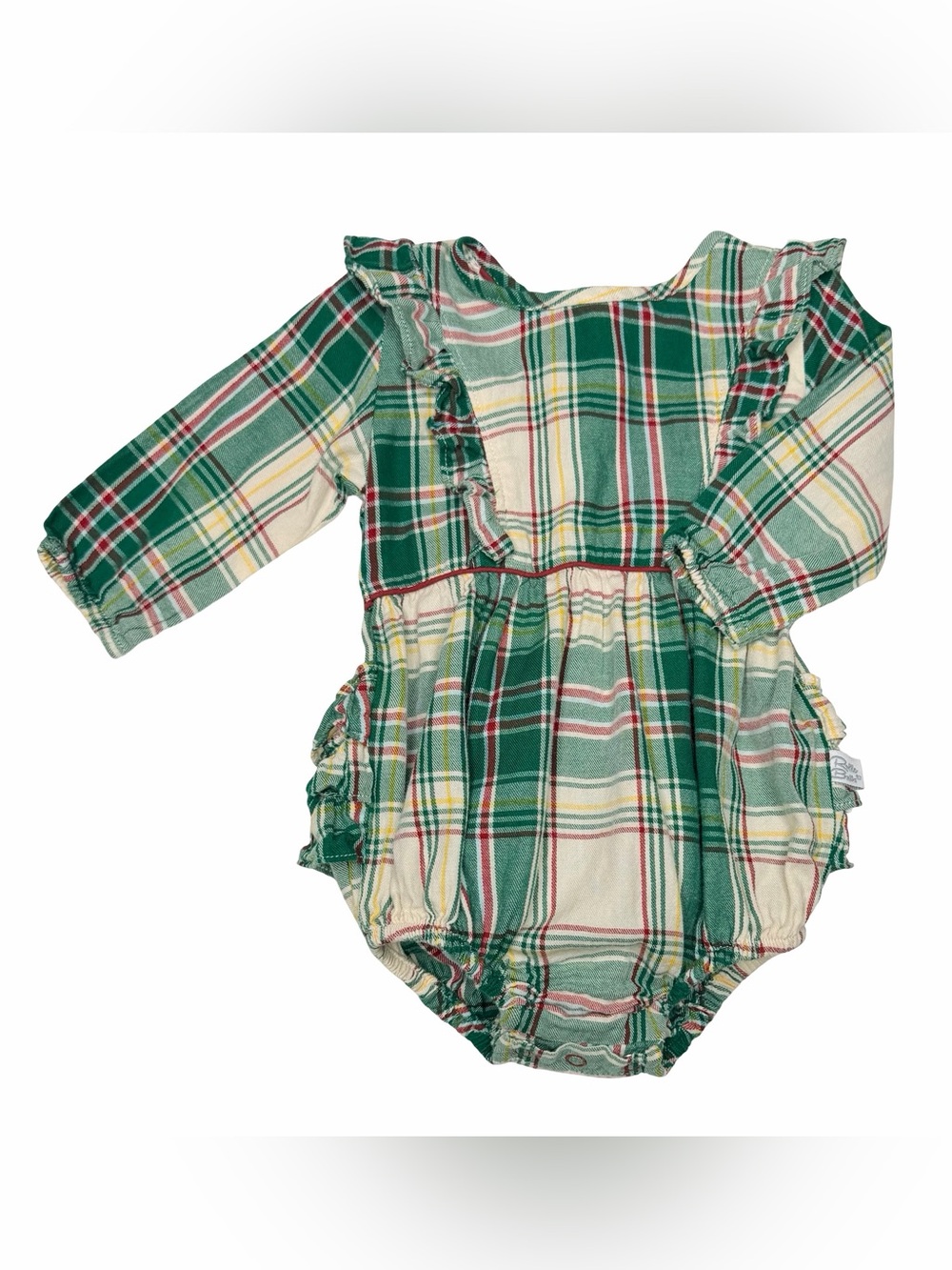 RuffleButts‎ Plaid Romper